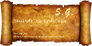 Skultéty Grácia névjegykártya